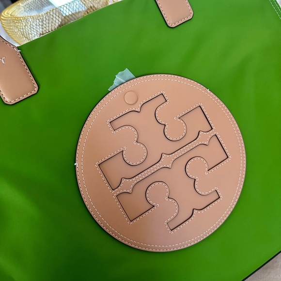 New Tory Burch ELLA TOTE WHEATGRASS - Picture 3 of 10